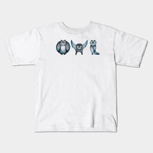 Alphabet Yoga Owl Kids T-Shirt